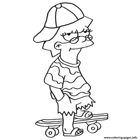 lisa simpson coloring pages for adults
